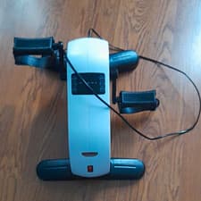 Mini Under Desk Pedal Trainer Exerciser, LCD Time Calories Distance Speed