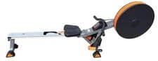 V-Fit Air Rowing Machine Exercise Gym Fitness Air Rower Folding Silver Orange