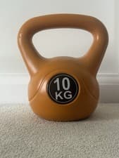 Kettlebell 10Kg: Ergonomic Handle Flat Bottom for Stability