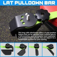 Adjustable Lat Pull down Bar, Cable Machine Attachments for Gym, Home Gym Fitnes