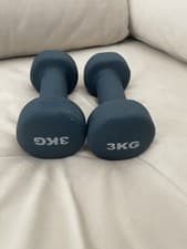 AmazonBasics Neoprene 3kg Dumbbell Set