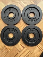 4 x 2.5kg Bodypower Iron Olympic 2” Weight Plates for Barbell Dumbbells