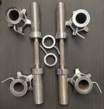 2" Olympic Dumbbell Bar Set & Heavy  Duty Collars Weight Lifting Dumbells