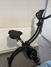 Pro Fitness Folding Exercise Bike with Exercise Monitor