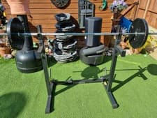 🚨 BARGAIN! Complete Gym Master Multi-Rack & 40kg Gold's Gym Cast Iron Set 🚨