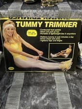 Tummy Trimmer Floor Hand Exercise Rowing Machine 1980s vintage Retro Fitness.