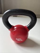 1x Quality 10lb (4.5kg) Cast Iron Vinyl Coated Kettle WorX KettleWorx Kettlebell