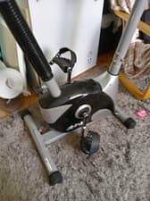 JLL Upright Exercise Bike, Adjustable Seat, Metal, Gym & Training, Black/Silver