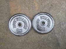2 x 5kg Body Sculpture Cast Iron Weight Plates