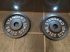2 x 10kg Standard Barbell Olympic Weight Plates