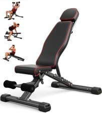 Weight bench, Multi-adjustable, Foldable, suitable for Incline & Decline