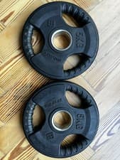 Bodymax 5kg x2 for Olympic 2” Barbell, Iron Rubber coated Weights Gym. 