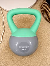 Sportnow 4 kg Kettlebell, Green/Grey, Unisex Adults, Single Item