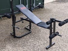 Pro Power Folding Barbell Bench with bar & weights Gym Chest workout Wrexham
