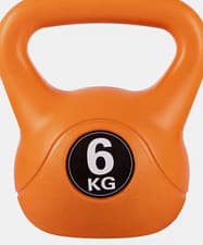 6kg Orange Kettlebell for Gym & Training Weight Lifting, Unisex Adults