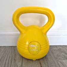 Yellow 6kg Kettlebell with Ergonomic Handle for Gym & Weight Lifting
