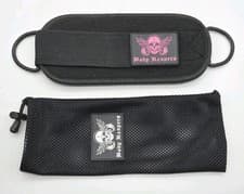 Body Reapers Ankle Strap For Cable Machine Adjustable One Size Black W Mesh Bag