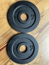 Rare York vintage Weight Plates 2.5kg x 2 for Olympic 2” Barbell