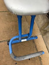 IB PRINCE PRO Adjustable Weight Bench Steel/Vinyl Grey/Blue 300lb Home