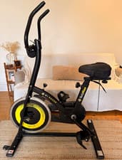 BodyMax B1 Racer Upright Exercise Bike, LCD Display, Adjustable Seat, 110kg