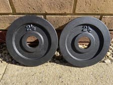 2 x 2.5kg York Olympic Weight Plates