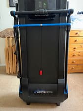 Roger Black Fitness Gold Electric Foldaway Treadmill, Black/Blue