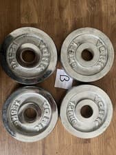 York Chromed Iron 1” barbell dumbbells weight Plates 4 x 1.25kg