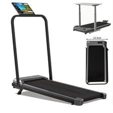 Electric Under Desk Walking Pad Treadmill Running Machine With Handle Office